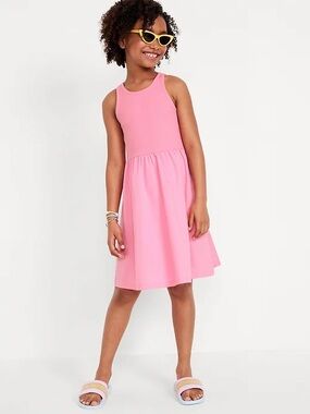 Old Navy Sleeveless Mixed Material Knit Bodice Dress